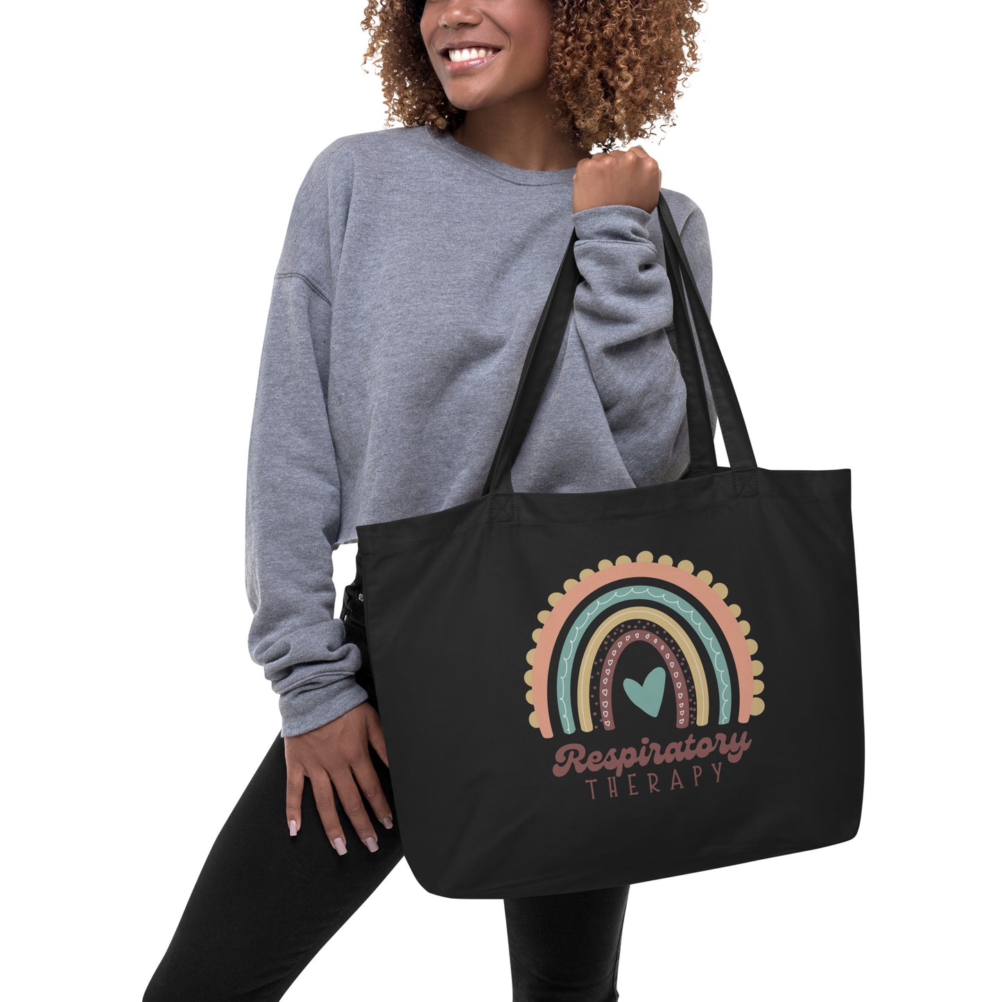 RT Rainbow - Large Organic Tote Bag