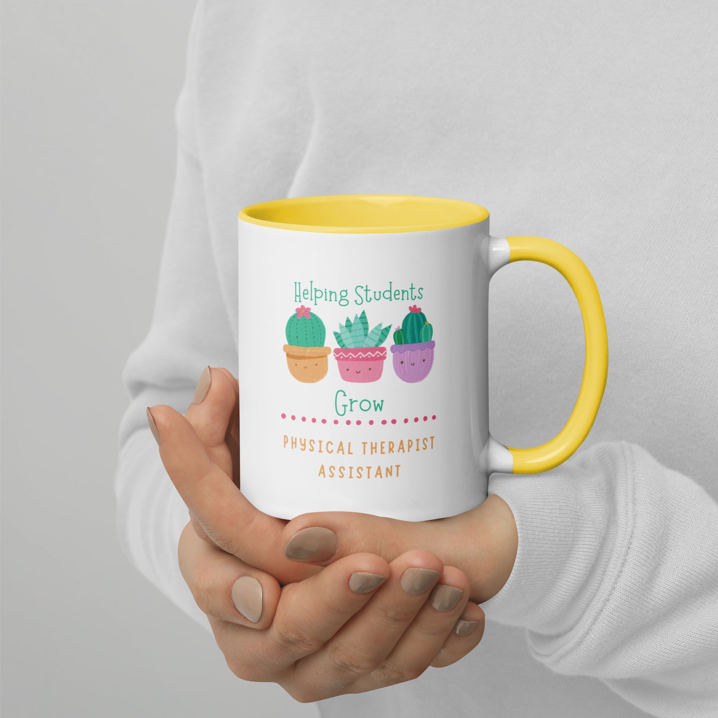PTA Cacti Mug with Color Inside