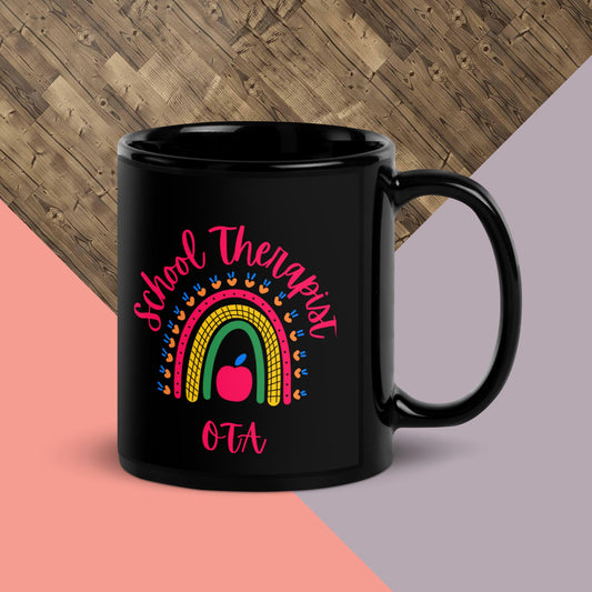 OTA Back to school - Black Glossy Mug