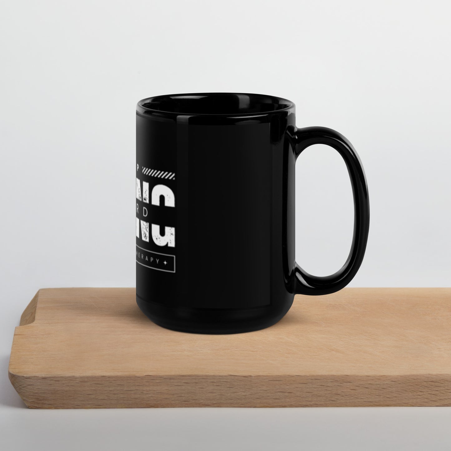 Just Move OT - Black Glossy Mug