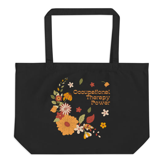 OT Flower Power - Large organic tote bag